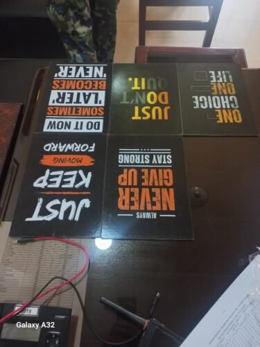 Set Of 5 Motivational Sticky Wooden Canvas Frames For Wall Decor (2685485) photo review