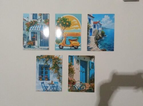 Set Of 5 Italian Vintage Homes Art Wooden Frames (2663970) photo review