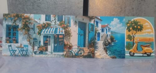 Set Of 5 Italian Vintage Homes Art Wooden Frames (2663970) photo review