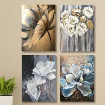 Set Of 4 Wall Art Wooden Canvas Frames For Home Decoration (2654514)