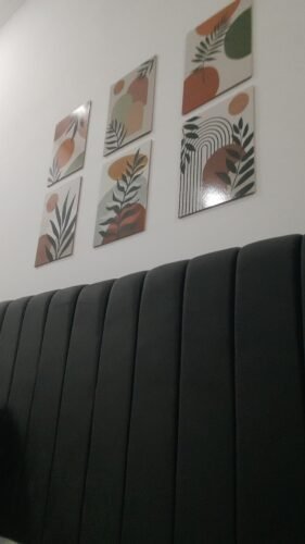 Set Of 6 Abstract Art Wooden Canvas Frames For Wall Decoration (2685427) photo review