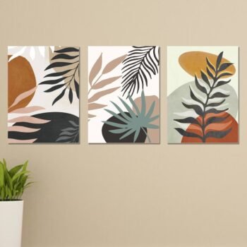 Set of 3 Premium Wall Art Photo Tiles – Modern Home Decor Sets