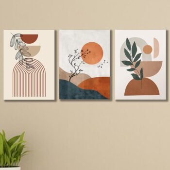 Set of 3 Wall Art Wooden Phototile Frames for Wall Decor