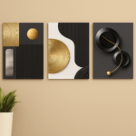 Set of 3 Wall Art Wooden Phototile Frames for Wall Decor