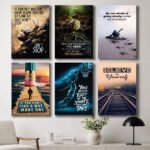 Set of 6 Wall Art Wooden Phototile Frames for Wall Decor
