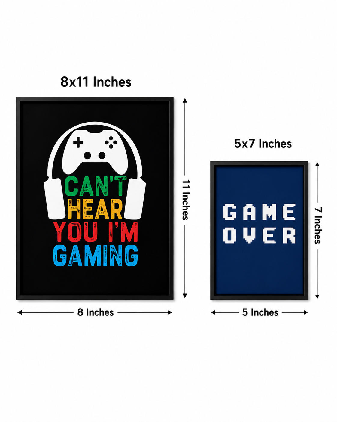 Gamming Wall Decors 8x11 and 5x7 Gamming Wall Decors 8x11 and 5x7