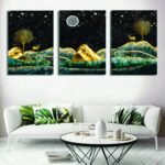 Set of 3 Wall Art Wooden Phototile Frames for Wall Decor