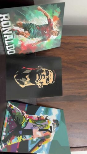 Set of 3 Cristiano Ronaldo CR7 Wooden Sticky Photo Frame photo review