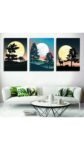 Set of 3 Wall Art Wooden Frames for Wall Decor