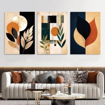 Set of 3 Wall Art Wooden Phototile Frames for Wall Decor