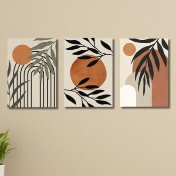 Set of 3 Premium Wall Art Photo Tiles – Modern Home Decor Sets