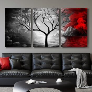 Set of 3 Wall Art Wooden Phototile Frames for Wall Decor