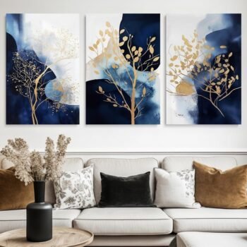 Set of 3 Premium Wall Art Photo Tiles – Modern Home Decor Sets 8x11