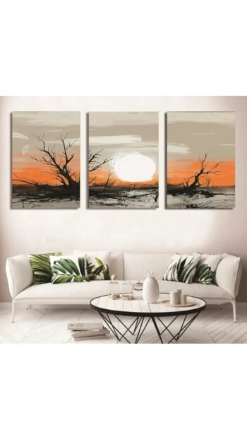 Classic Set of 3 Wall Art Wooden Phototile Frames for Wall Decor