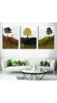 Story Tree - Set of 3 Abstract Wall Art Wooden Phototile Frames for Wall Decor