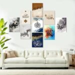 Home Decoration Item 9 Pcs Wall Decor Photo On Wall Canvas Art Decor For Home Easy Set Up With Bothside Tape