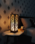 Large Size Wooden Side Table Lamp