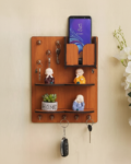 Modern Aesthetic Wooden Keys & Mobile Holder
