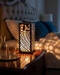 Honeycomb Bee Wooden Table Lamp