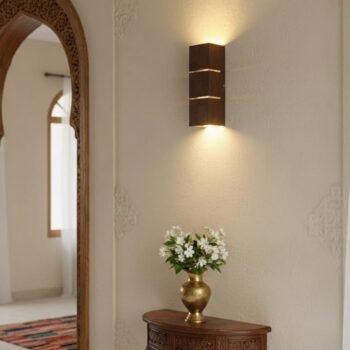 3D Wall Light Wooden Lamp
