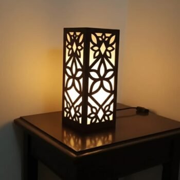 New Flower Design Wooden Lamp With Laser Cutting
