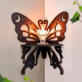 Pack of 03 Butterfly Corner Wall Shelve