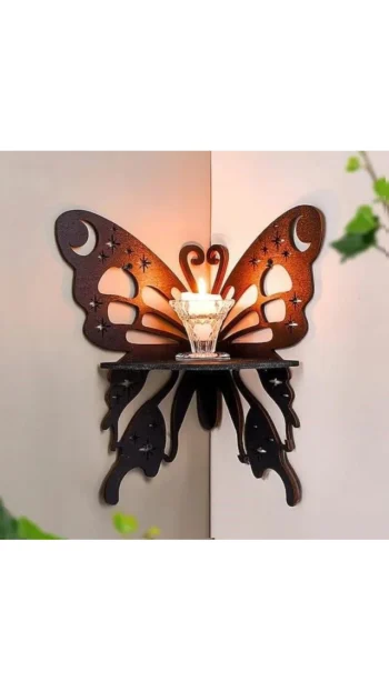 Pack of 03 Butterfly Corner Wall Shelve