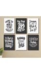 Set of 6 Wall Art Wooden Phototile Frames for Wall Decor