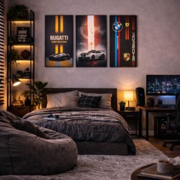 Set of 3 Premium Wall Art Photo Tiles – Modern Home Decor