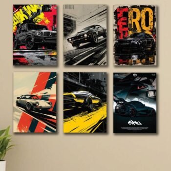 Set of 6 Premium Wall Art Photo Tiles – Modern Home Decor