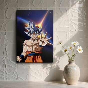 Son Goku Premium Wooden Wall Art Photo Tiles – Modern Home Decor Sets