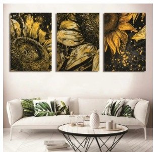 Set of 3 Wooden Wall Art Photo Tile Frames (8?11 Inches) ? Spiritual Wall D?cor