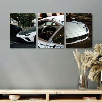 Set of 3 Premium Wall Art Photo Tiles – Modern Home Decor