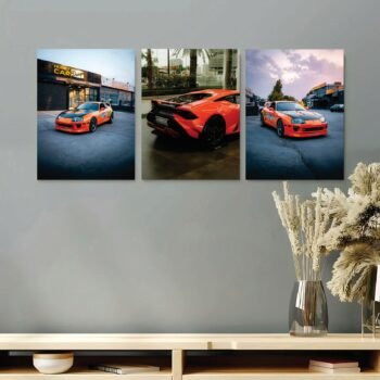 Set of 3 Premium Wall Art Photo Tiles – Modern Home Decor