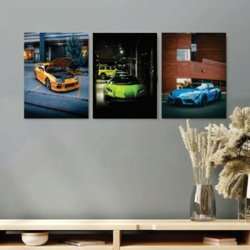 Set of 3 Premium Wall Art Photo Tiles – Modern Home Decor