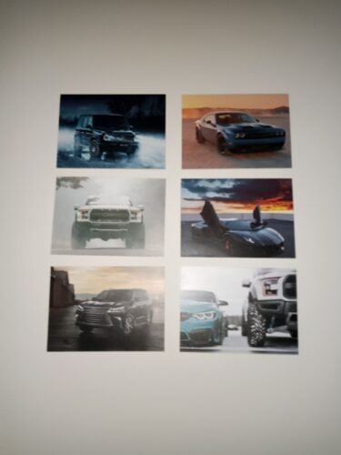 Set of 6 Premium Wall Art Photo Tiles – Modern Home Decor photo review