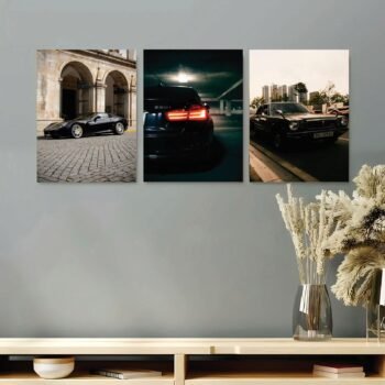 Set of 3 Premium Wall Art Photo Tiles – Modern Home Decor