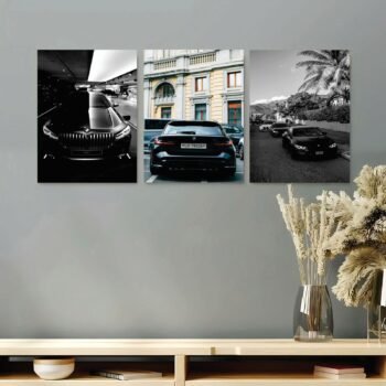 Set of 3 Premium Wall Art Photo Tiles – Modern Home Decor