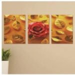 Set of 3 Wooden Photo Tile Wall Art Frames (8?11 Inches) ? Premium MDF Spiritual Wall D?cor with Easy Stick Back