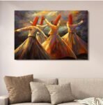 Whirling Dervish Landscape Canvas Art Wooden Phototiles