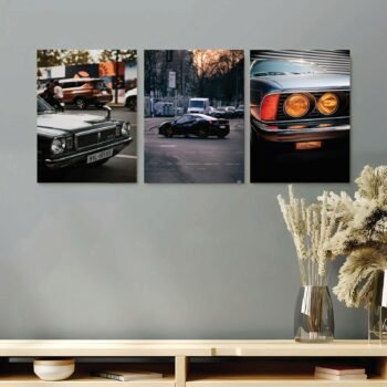 Set of 3 Premium Wall Art Photo Tiles – Modern Home Decor