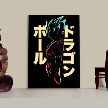 Legend Goku Wooden Wall Art Photo Tiles – Modern Home Decor