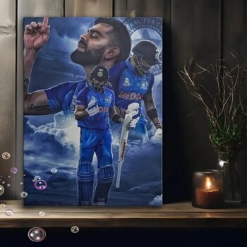 KOHLI's Victory Premium Wooden Wall Art Photo Tiles – Modern Home Decor