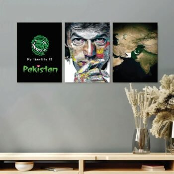IK - Set of 3 Premium Wooden Wall Art Photo Tiles – Modern Home Decor